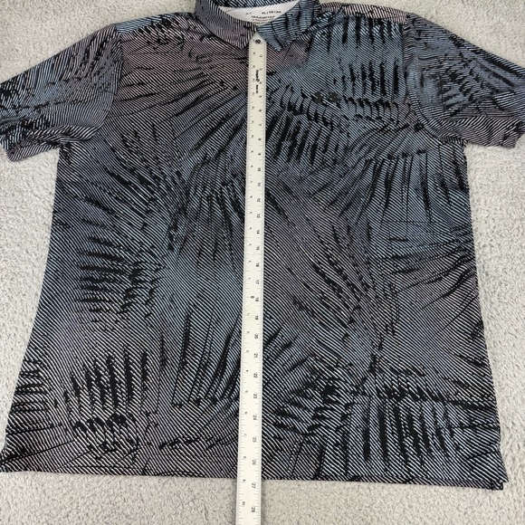 Under Armour The Playoff Men's Polo All Over Design Black Short Sleeve Size XL - Picture 7 of 10